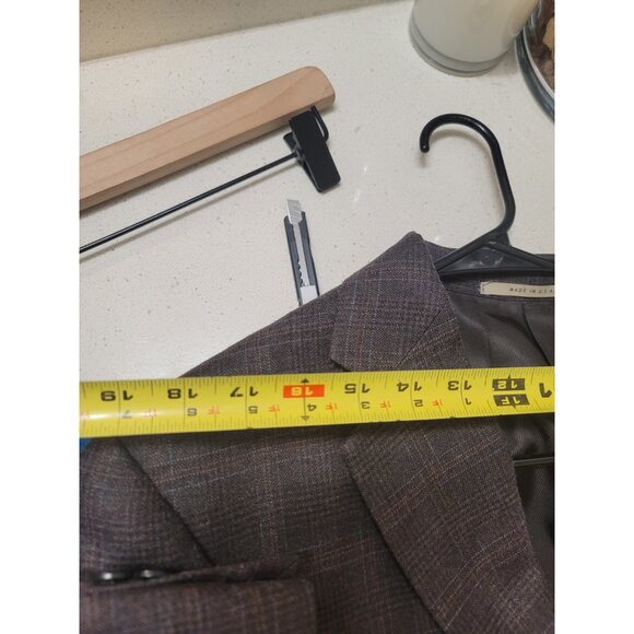 Burberrys Blazer Mens 40 Short Sport Coat  Brown - Picture 8 of 10